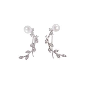 925 Sterling Silver Leaf Ear